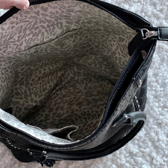 *Sold* Guess Black Tote Purse - Picture 2 of 6